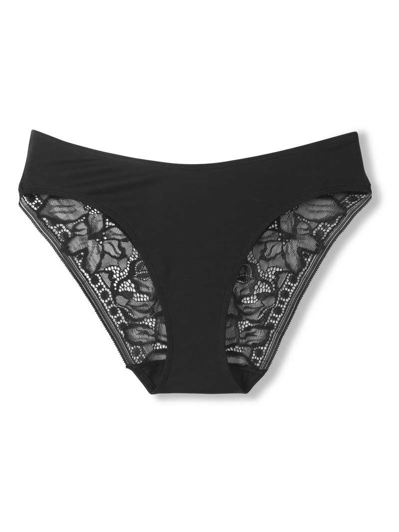 Calida 100% Nature Mum Brief, Regular Cut, Cradle To Cradle Certified® Unterwäsche Damen Schwarz | 83129-ULKG