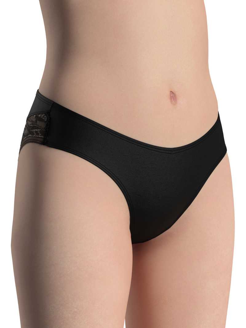 Calida 100% Nature Mum Brief, Regular Cut, Cradle To Cradle Certified® Unterwäsche Damen Schwarz | 83129-ULKG