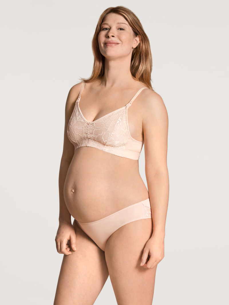 Calida 100% Nature Mum Nursing Bra Without Underwire, Cradle To Cradle Certified® Unterwäsche Damen Rosa | 10298-QBXJ