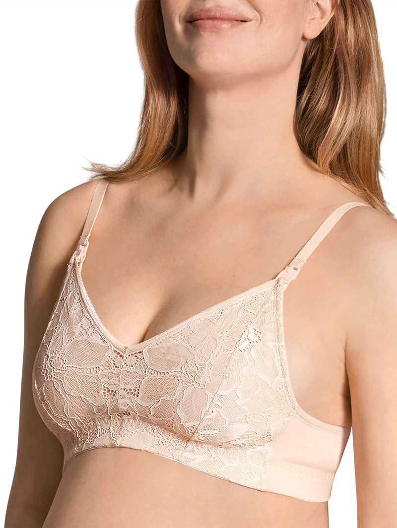 Calida 100% Nature Mum Nursing Bra Without Underwire, Cradle To Cradle Certified® Unterwäsche Damen Rosa | 10298-QBXJ