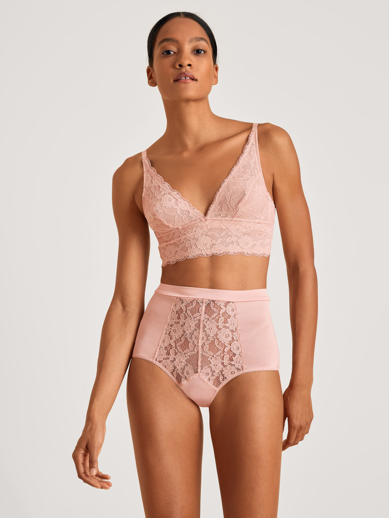 Calida 100% Nature Romance Brief Unterwäsche Damen Rosa | 01592-IQLB