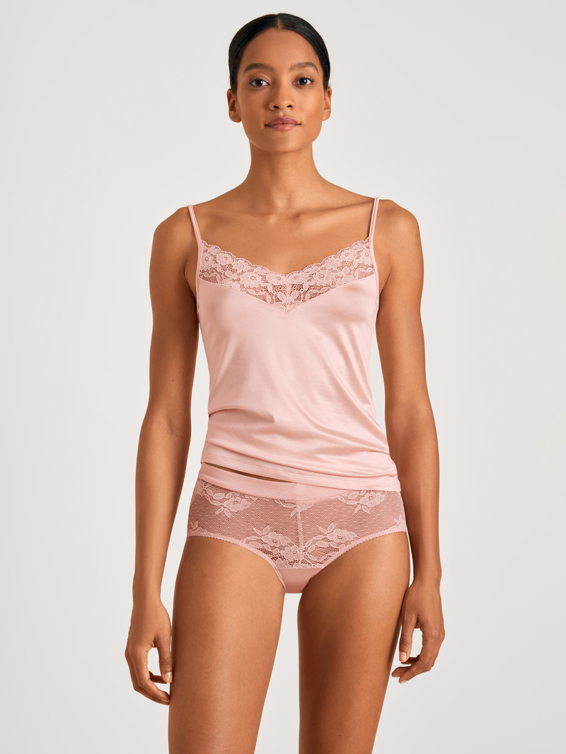 Calida 100% Nature Romance Panty Unterwäsche Damen Rosa | 41758-CWMS