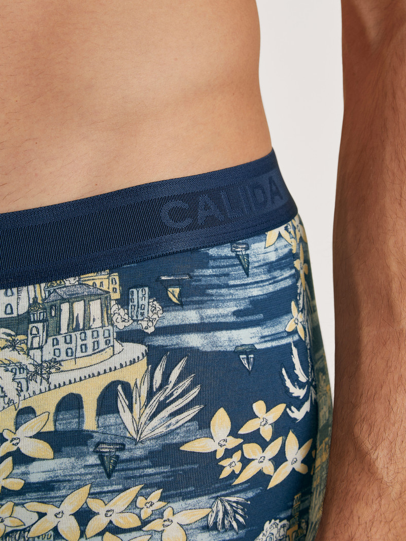 Calida Amalfi Journey Boxer Brief Unterwäsche Herren Blau | 35942-SIBF