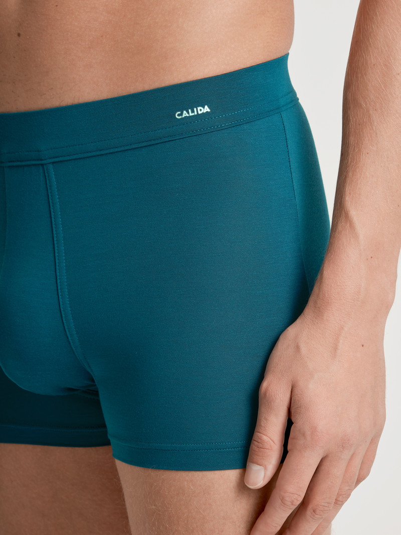 Calida Balanced Day Boxer Brief With Quick Dry Effect Unterwäsche Herren Blau | 03278-MVUA