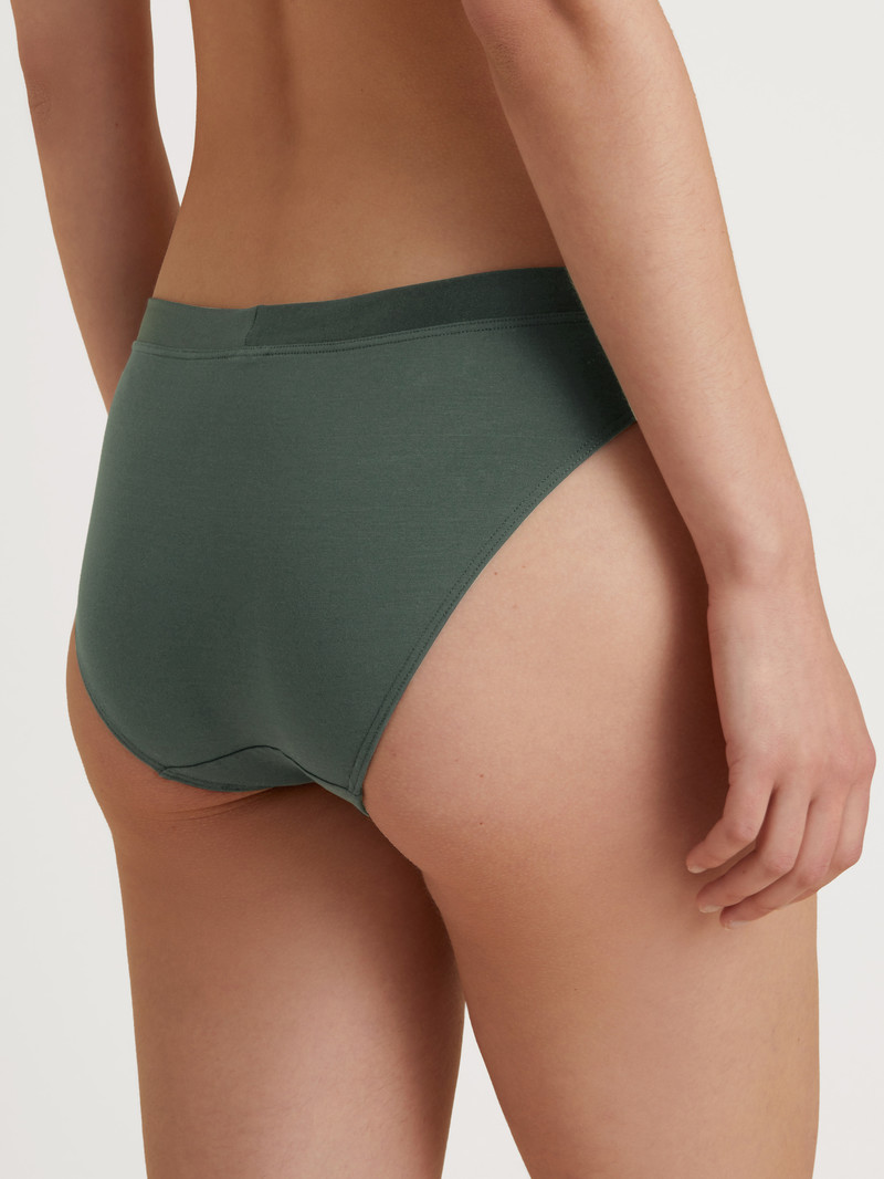 Calida Cate Brief Unterwäsche Damen Grün | 93856-UPDN