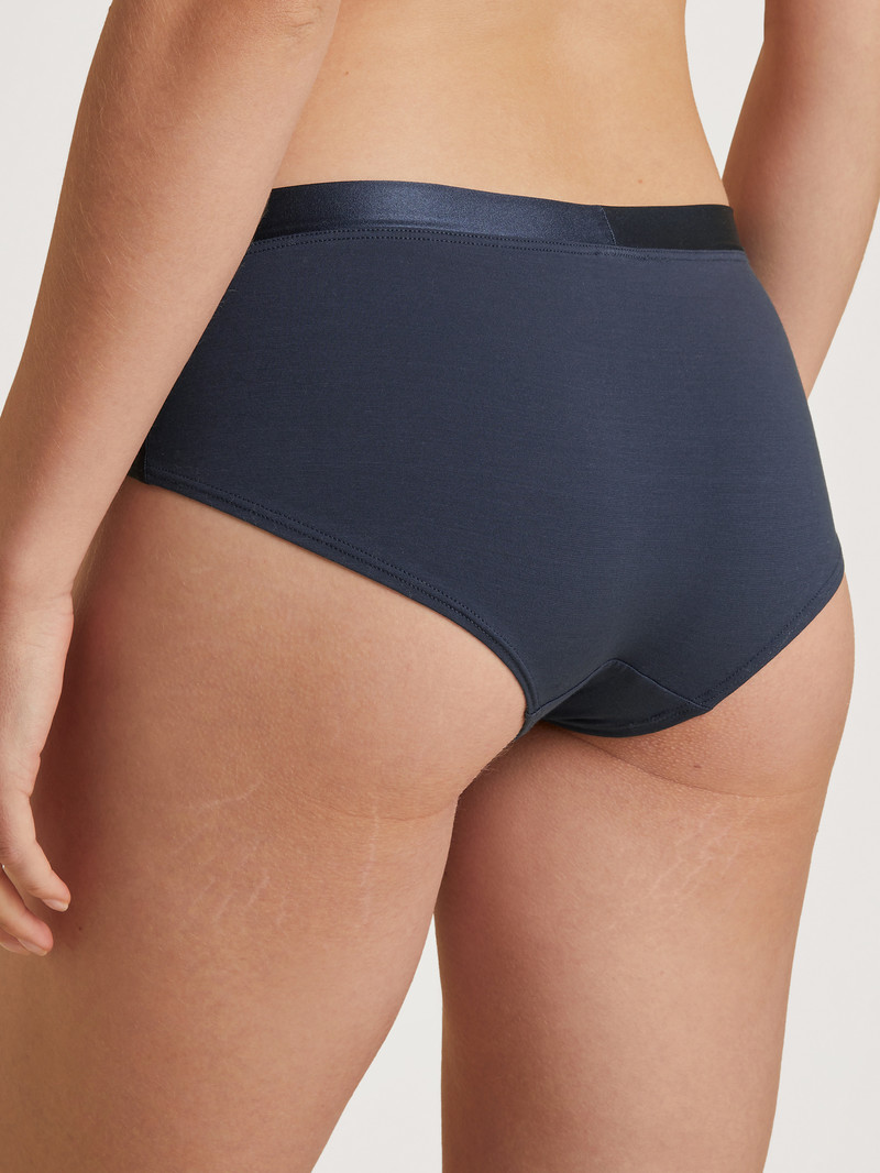 Calida Cate Panty, Low Cut Unterwäsche Damen Dunkelblau | 63402-CVTL