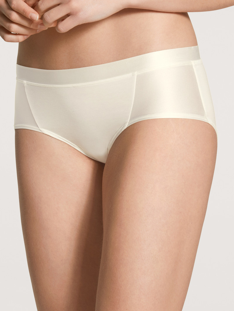 Calida Cate Panty, Low Cut Unterwäsche Damen Alabaster Crème | 21869-VYHR