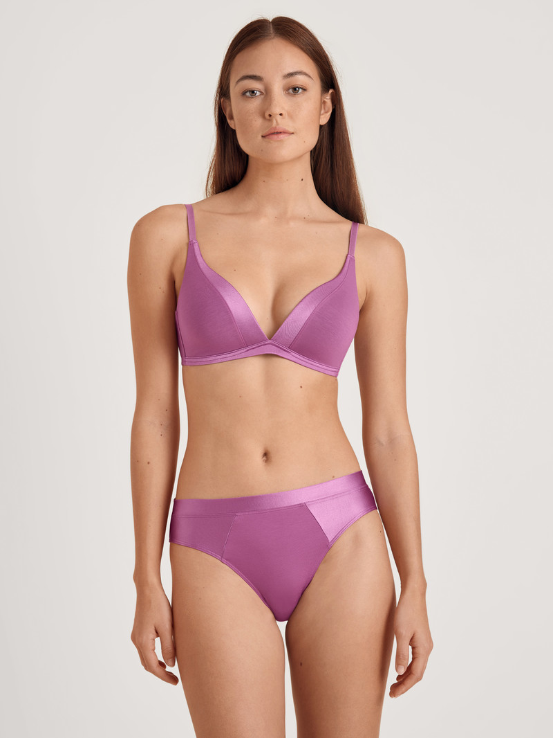 Calida Cate Triangle Bra With Padding Unterwäsche Damen Mulberry Mauve | 78361-QWTK