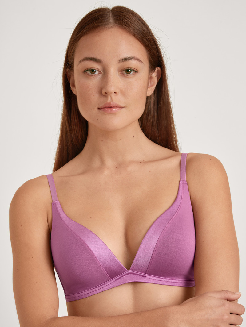 Calida Cate Triangle Bra With Padding Unterwäsche Damen Mulberry Mauve | 78361-QWTK