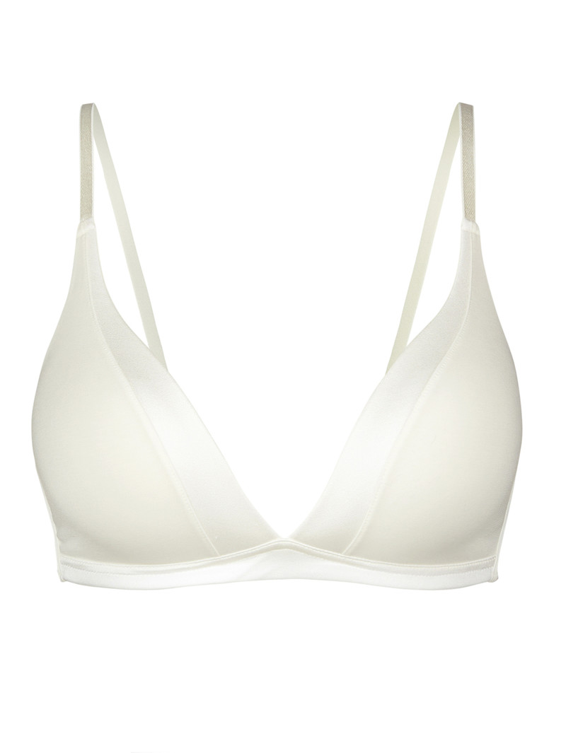 Calida Cate Triangle Bra With Padding Unterwäsche Damen Alabaster Crème | 52086-YMSQ