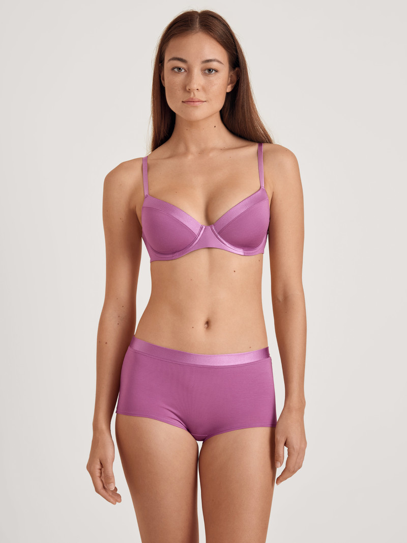 Calida Cate T-shirt Bra Unterwäsche Damen Mulberry Mauve | 30951-LQND