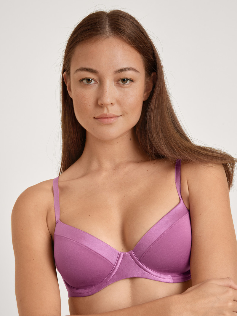 Calida Cate T-shirt Bra Unterwäsche Damen Mulberry Mauve | 30951-LQND