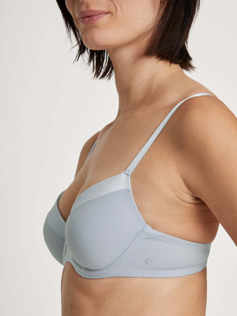 Calida Cate T-shirt Bra Unterwäsche Damen Arctic Ice | 71842-VIJY