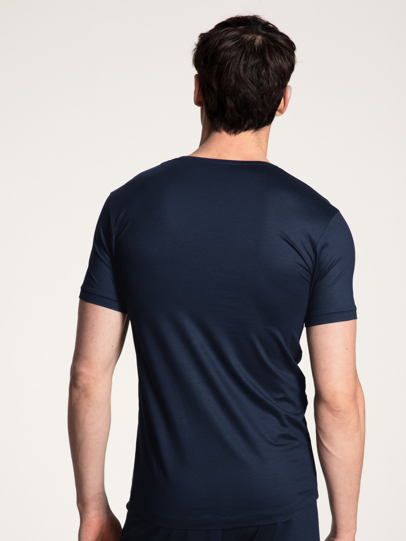 Calida Circular Day T-shirt, Cradle To Cradle Certified® Loungewear Herren Blau | 34601-XVIK