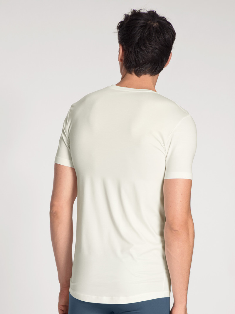 Calida Circular Day T-shirt, Cradle To Cradle Certified® Loungewear Herren Weiß | 39514-YMKZ