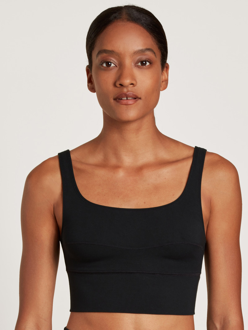 Calida Circular Lounge Bustier, Cradle To Cradle Certified® Yoga Damen Schwarz | 43861-OJST