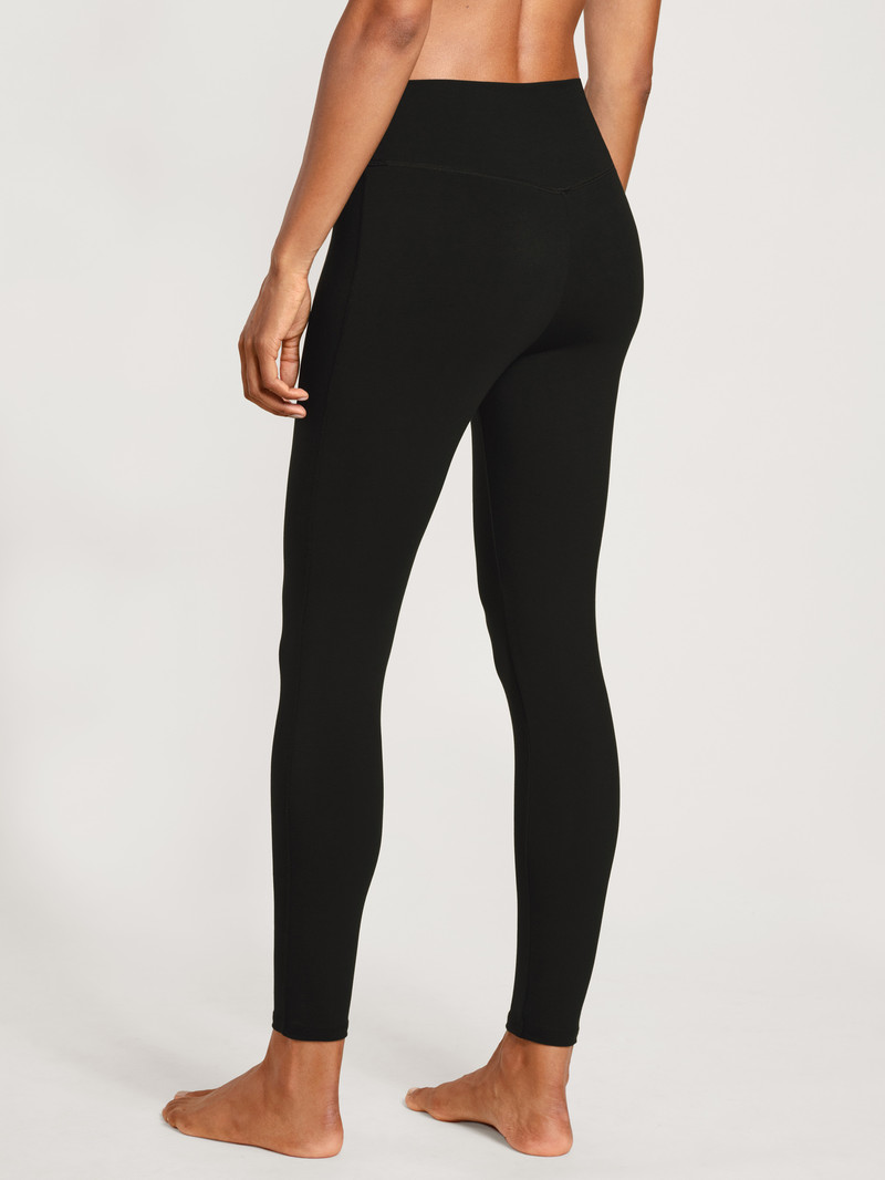 Calida Circular Lounge Leggings, Cradle To Cradle Certified® Yoga Damen Schwarz | 21837-XRKQ