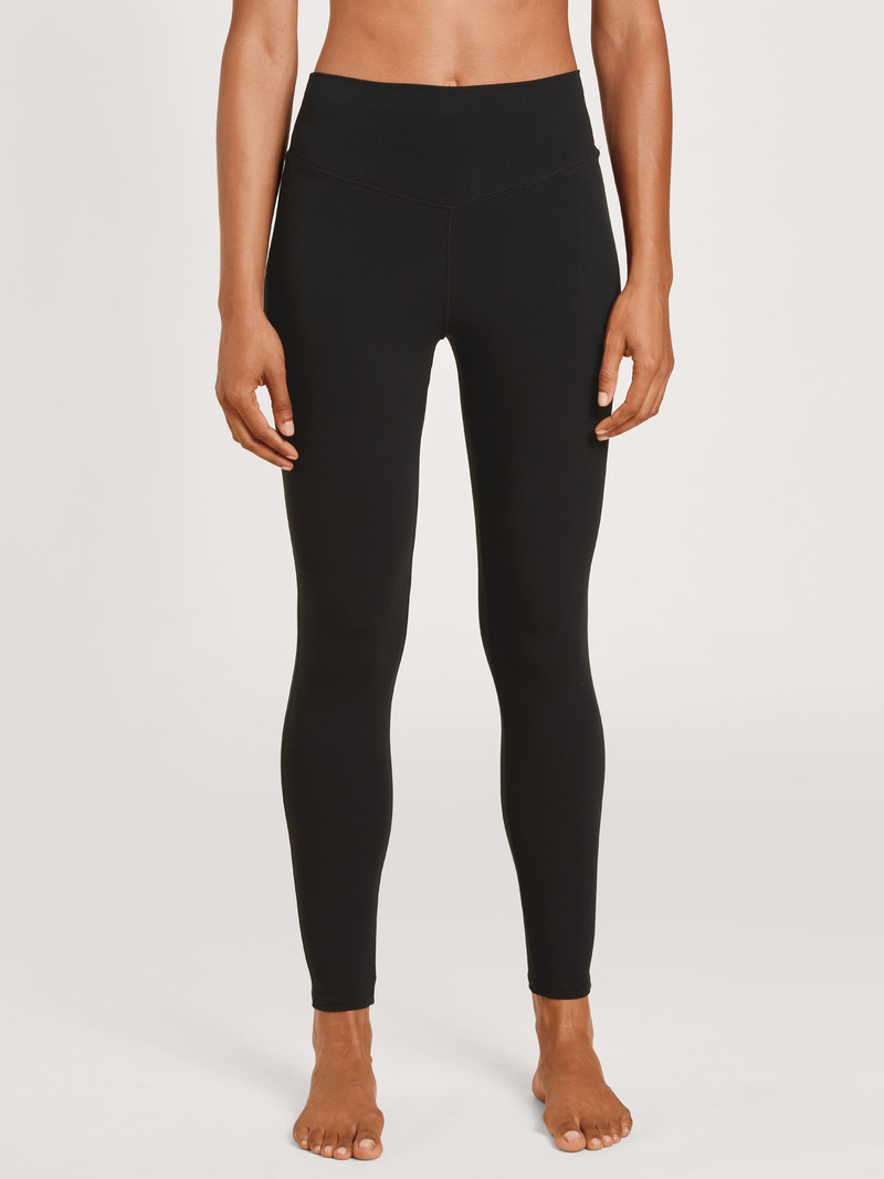 Calida Circular Lounge Leggings, Cradle To Cradle Certified® Yoga Damen Schwarz | 21837-XRKQ