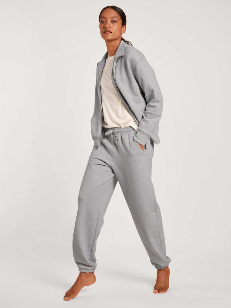 Calida Circular Lounge Pants With Cuffs, Cradle To Cradle Certified® Yoga Damen Grau | 69147-YWIL