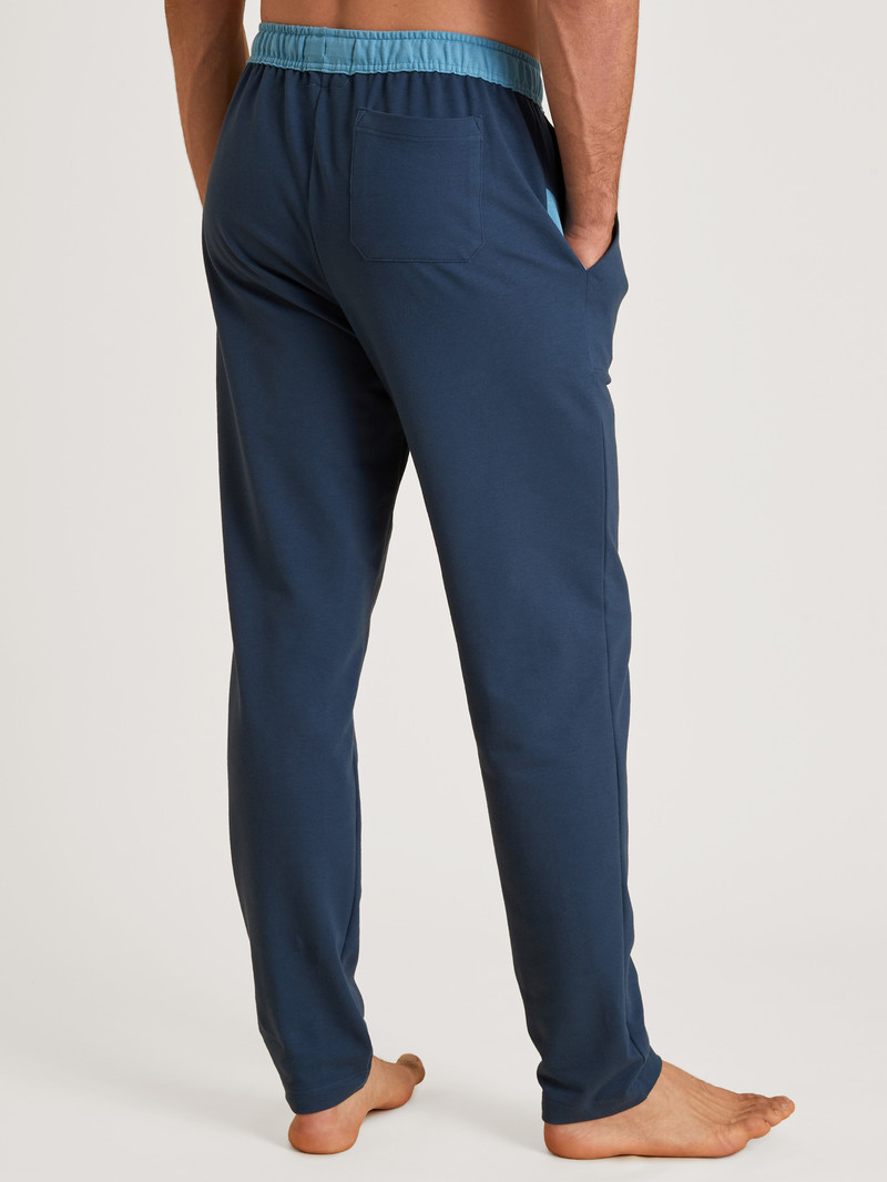 Calida Circular Refresh Jogging Trousers, Cradle To Cradle Certified® Loungewear Herren Blau | 68143-HAPZ