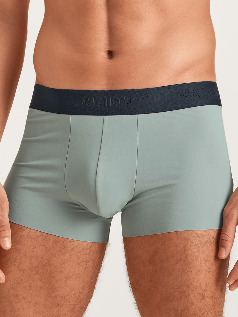 Calida Clean Line Boxer Brief With Elastic Waistband Unterwäsche Herren Grau | 86425-RBUG