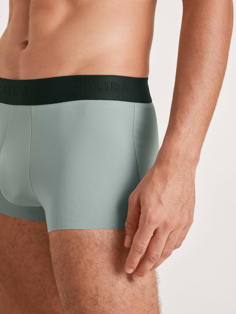 Calida Clean Line Boxer Brief With Elastic Waistband Unterwäsche Herren Grau | 86425-RBUG