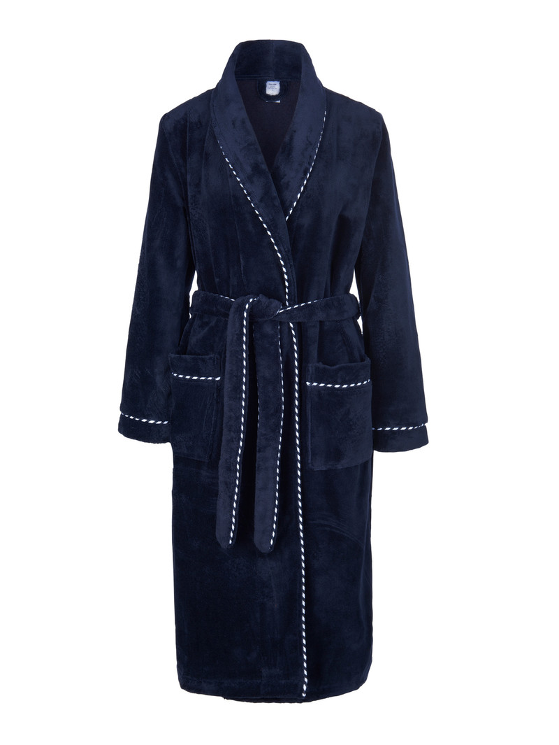 Calida Cosy Shower Bathrobe Bathrobes Damen Dunkelblau | 61509-IWXN