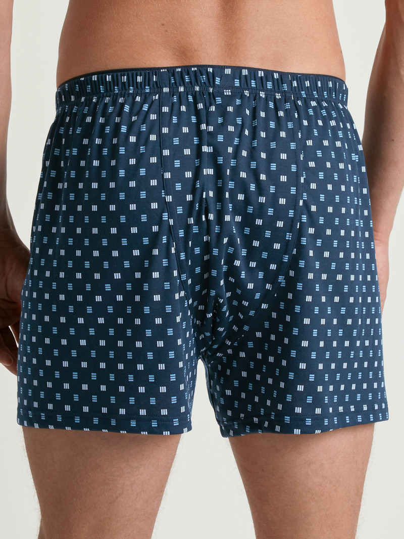 Calida Cotton Choice Boxer Shorts Unterwäsche Herren Blau | 23145-DMZA