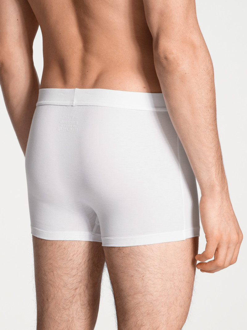 Calida Cotton Code Boxer Brief Unterwäsche Herren Weiss | 93145-VSTE