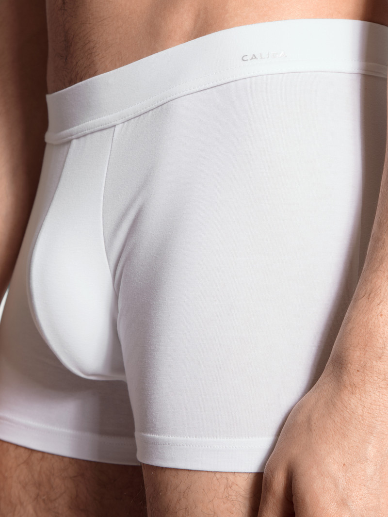 Calida Cotton Code Boxer Brief Unterwäsche Herren Weiss | 93145-VSTE