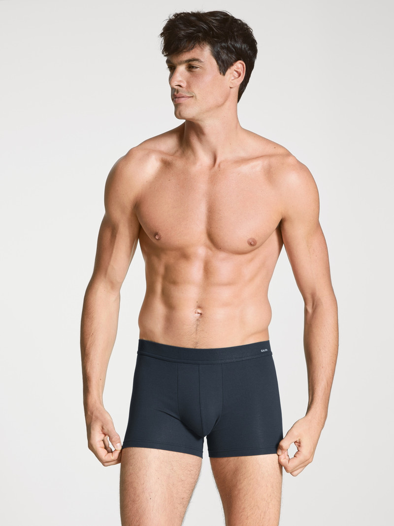 Calida Cotton Code Boxer Brief Unterwäsche Herren Dunkel | 17648-QTNC