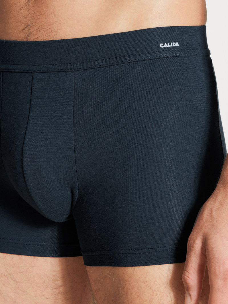 Calida Cotton Code Boxer Brief Unterwäsche Herren Dunkel | 17648-QTNC