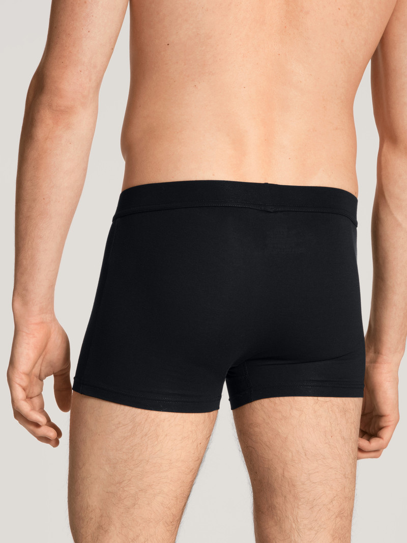 Calida Cotton Code Boxer Brief Unterwäsche Herren Schwarz | 95602-CXIA