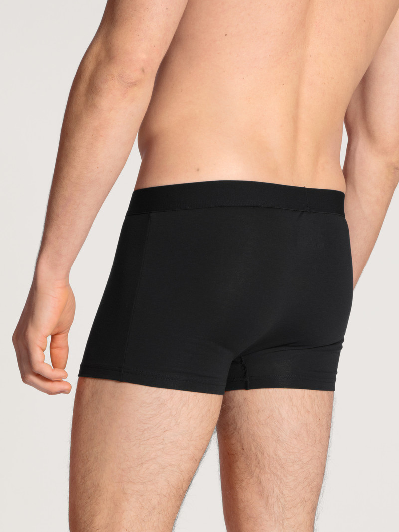 Calida Cotton Code Boxer Brief Unterwäsche Herren Schwarz | 47032-RAIW