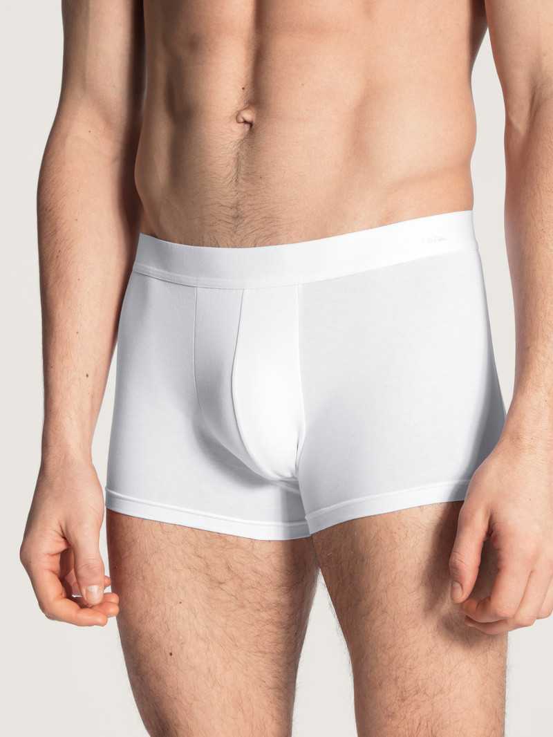 Calida Cotton Code Boxer Brief Unterwäsche Herren Weiss | 28146-AMCY