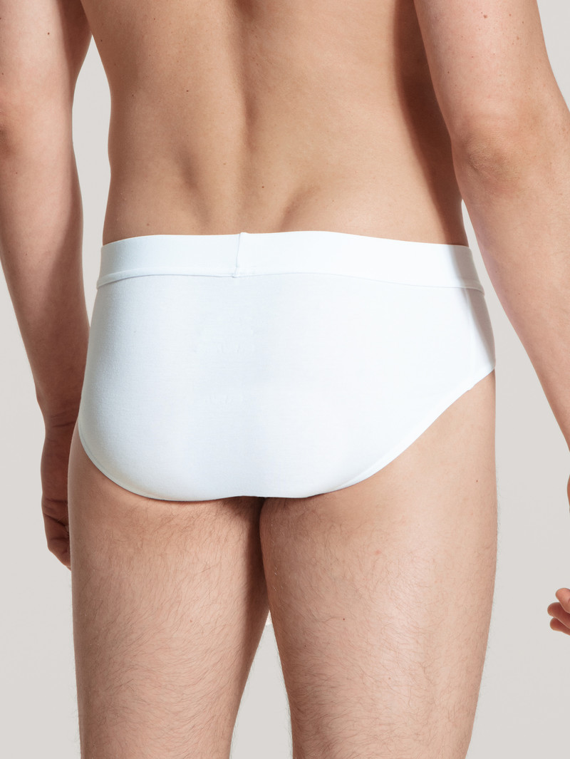 Calida Cotton Code Brief Unterwäsche Herren Weiss | 45078-DEKO