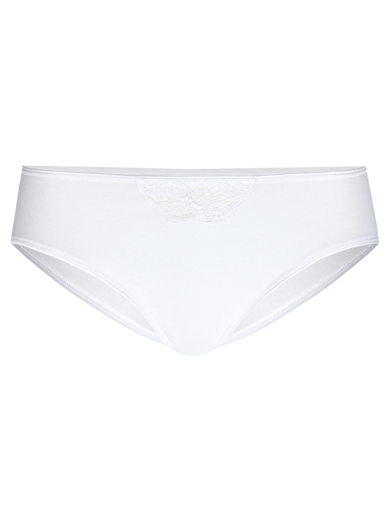 Calida Cotton Desire Mini Brief Unterwäsche Damen Weiss | 49561-UNFG