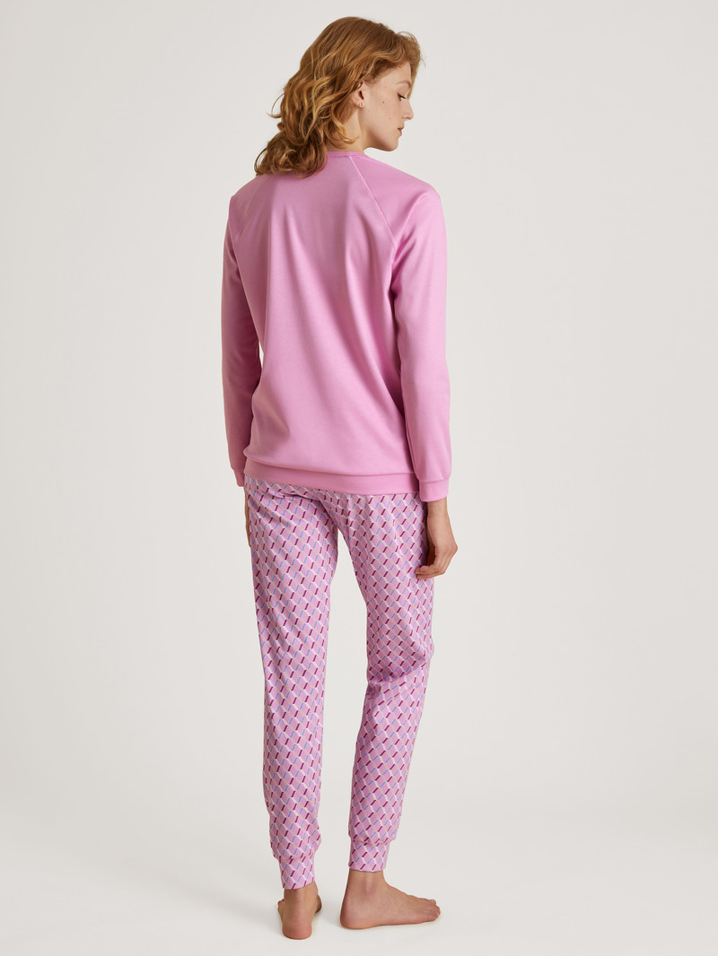 Calida Daylight Dreams Cuffed Pyjamas Nachtwäsche Damen Rosa | 27691-XZOH