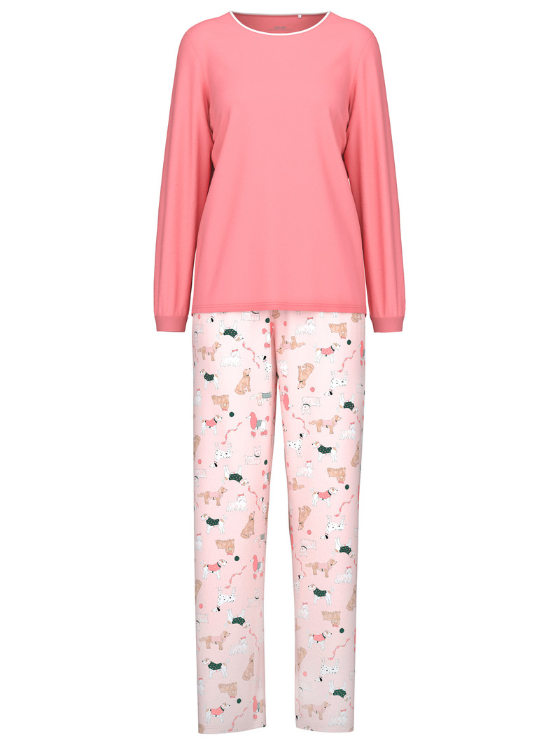 Calida Dog Dreams Pyjama Nachtwäsche Damen Strawberry Ice | 09162-MQZC