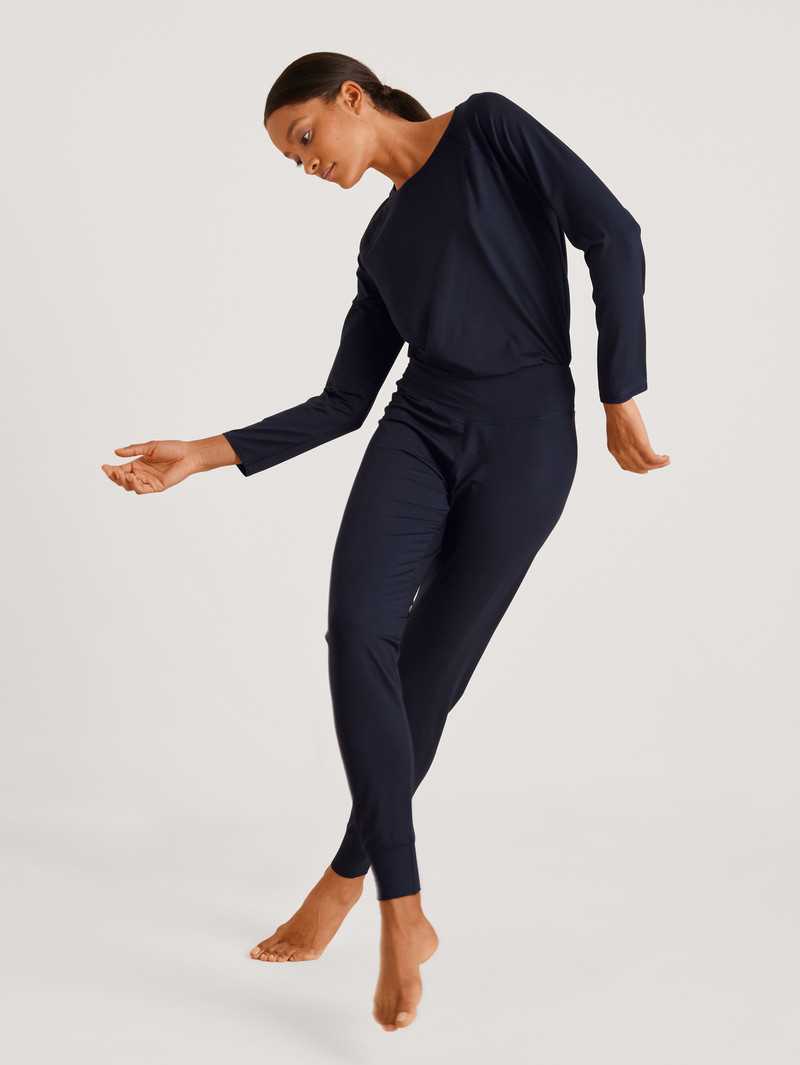 Calida Dsw Balancing Pants Deepsleepwear Damen Dunkelblau | 18593-UVYX