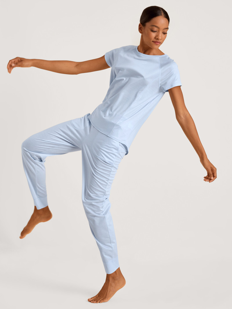 Calida Dsw Cooling Pants Deepsleepwear Damen Blau | 25468-XVJI