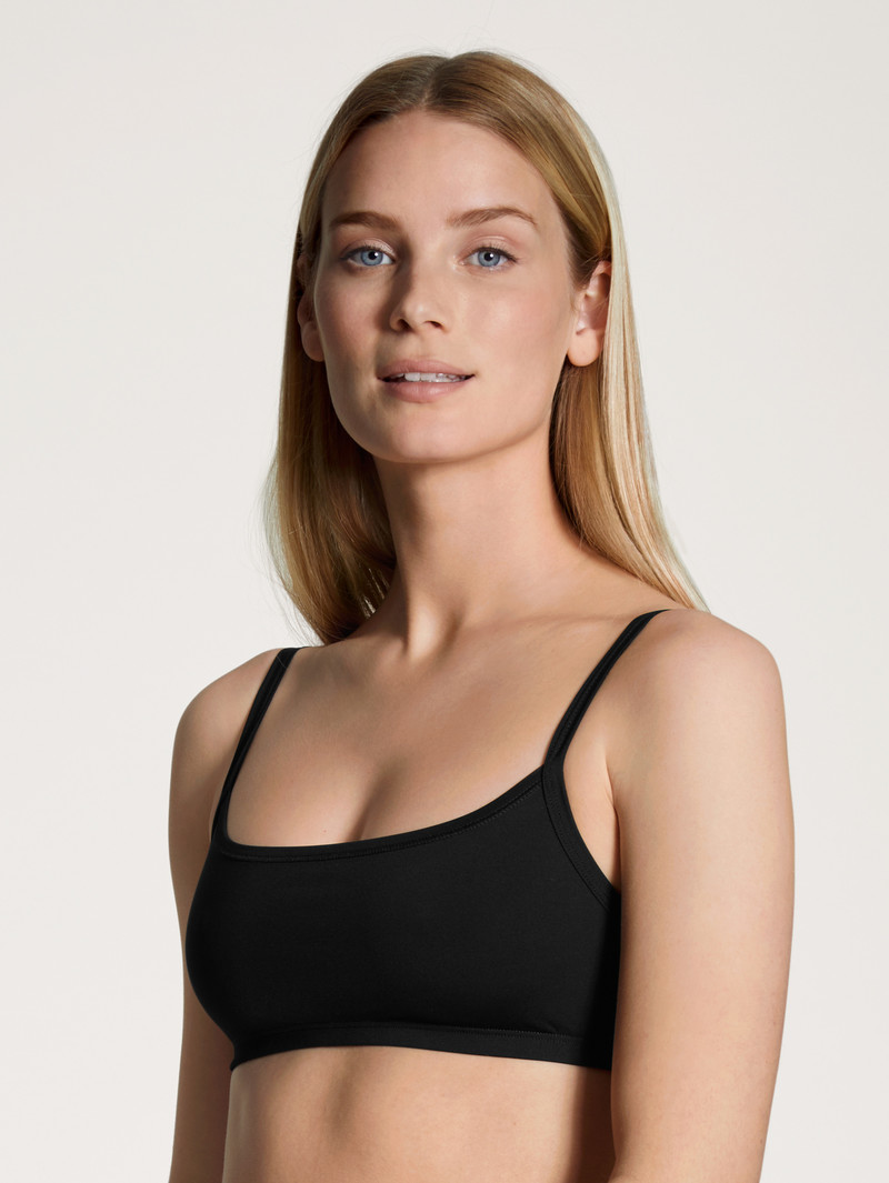 Calida Eco Sense Bustier Unterwäsche Damen Schwarz | 86234-SFTW