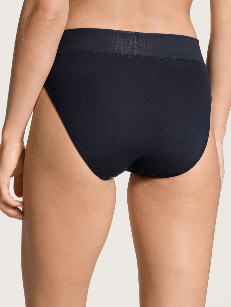 Calida Elastic Brief, High Waist Yoga Damen Dunkelblau | 32715-SCNB