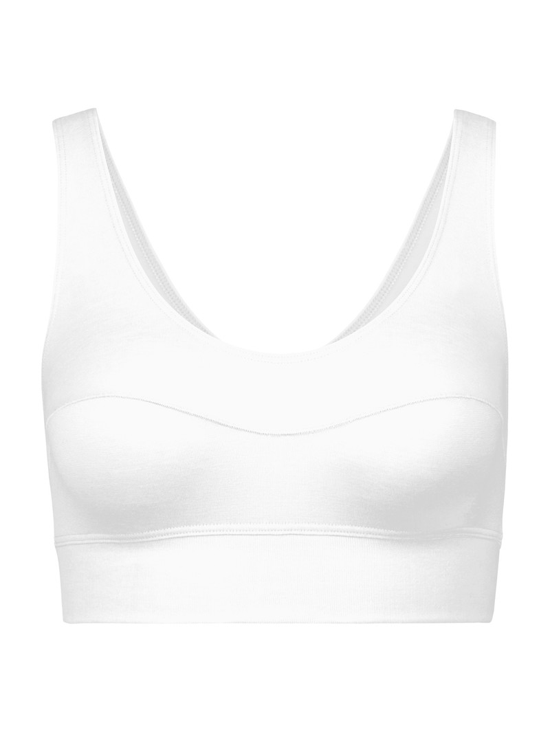 Calida Elastic Bustier Unterwäsche Damen Weiss | 41327-GOYC