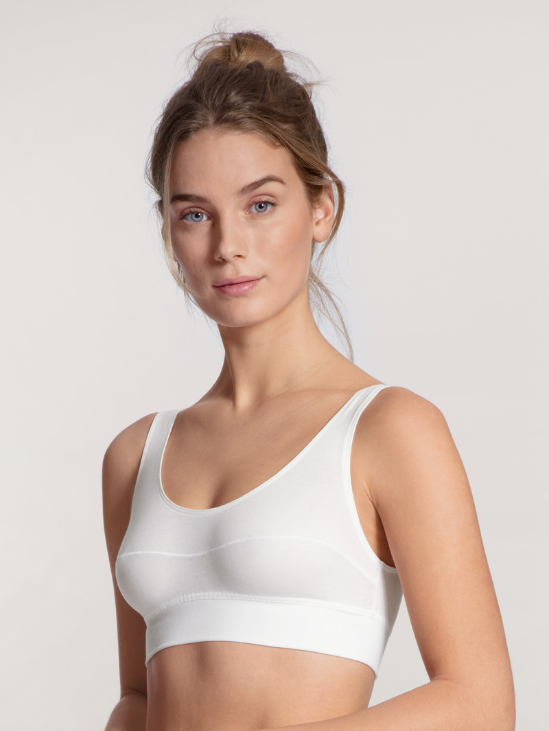 Calida Elastic Bustier Unterwäsche Damen Weiss | 41327-GOYC