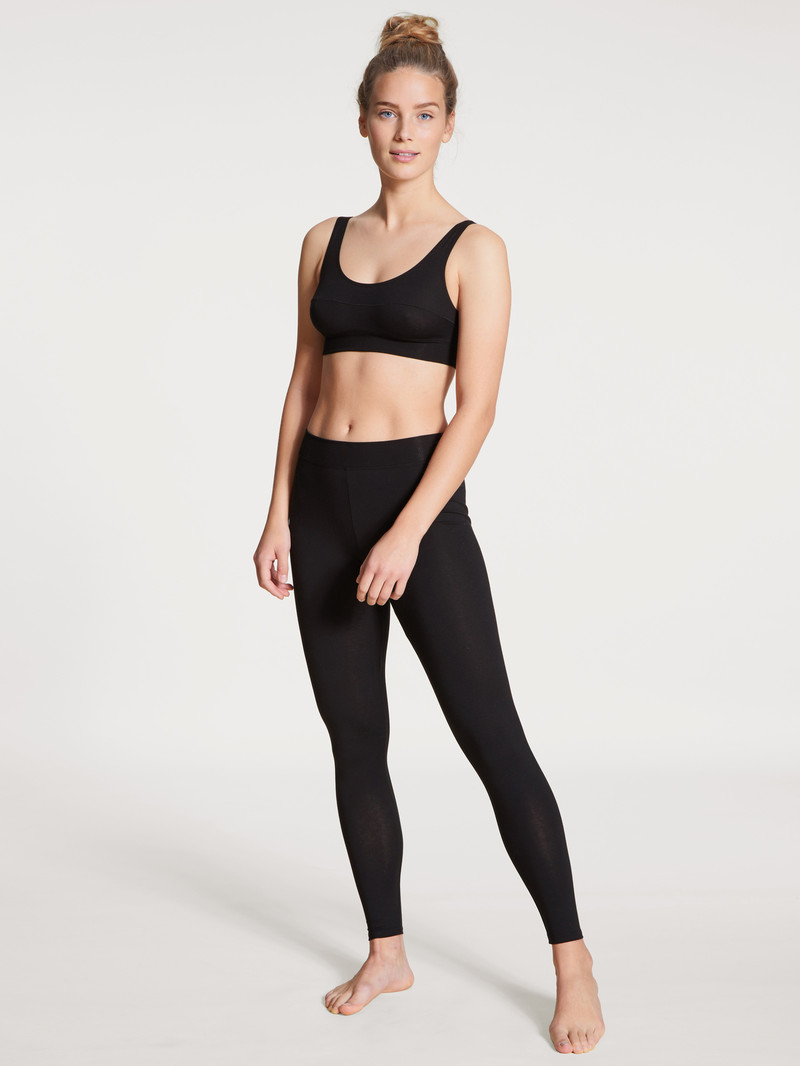 Calida Elastic Leggings Loungewear Damen Schwarz | 14857-DSUB