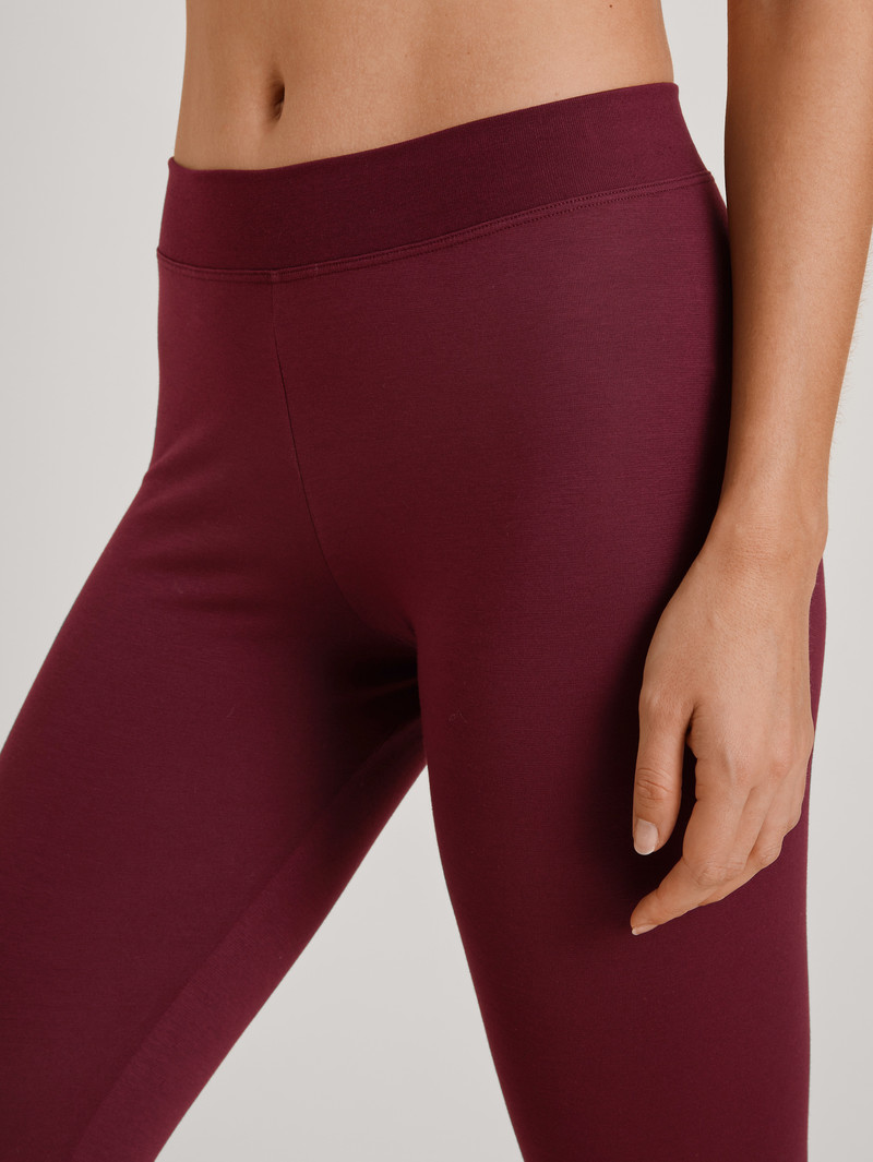 Calida Elastic Leggings Loungewear Damen Rot | 27436-LKJQ