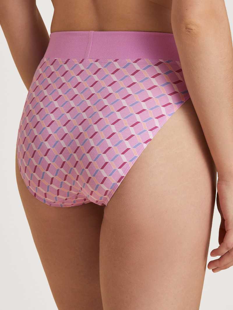 Calida Elastic Trend Brief, High Waist Yoga Damen Rosa | 13069-GTJM