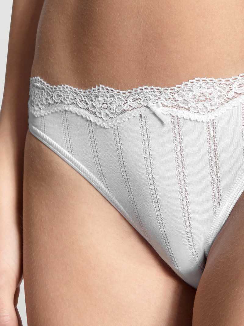 Calida Etude Toujours Brief, Low Cut Unterwäsche Damen Weiss | 05819-ZIGA