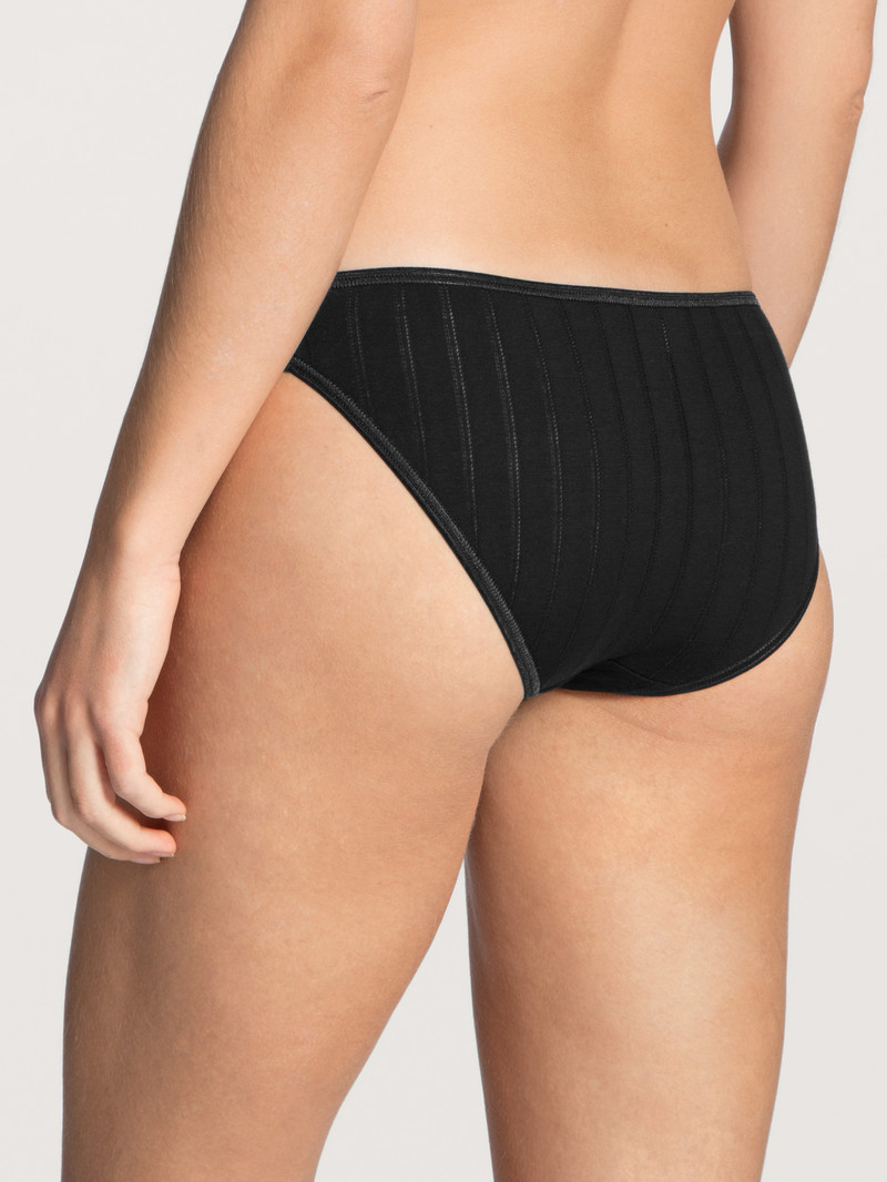 Calida Etude Toujours Brief, Low Cut Unterwäsche Damen Schwarz | 26038-SOKI